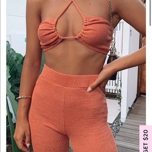 White Fox Boutique Resort Set, Medium Top and Small Pants